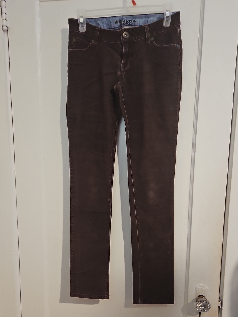 Arizona Jean Company Straight Leg Cotton Corduroy Jeans in Brown Like New Size 1